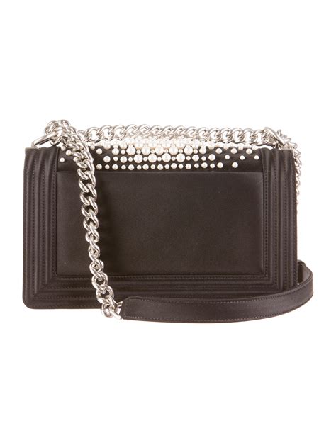 chanel pearl boy bag|chanel boy bag pearl medium.